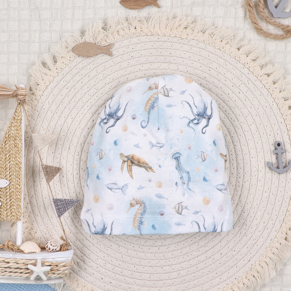 ABN-5461 Бебешка шапка Sea Of Joy Nini – органичен памук, мека и ефирна