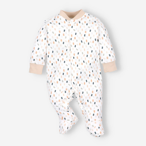 ABN-5326 Гащеризон Nini от органичен памук, кремав