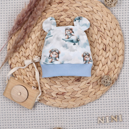 Nini Детска Шапка Little Mouse 100% Органичен Памук – Високо Качество Полша