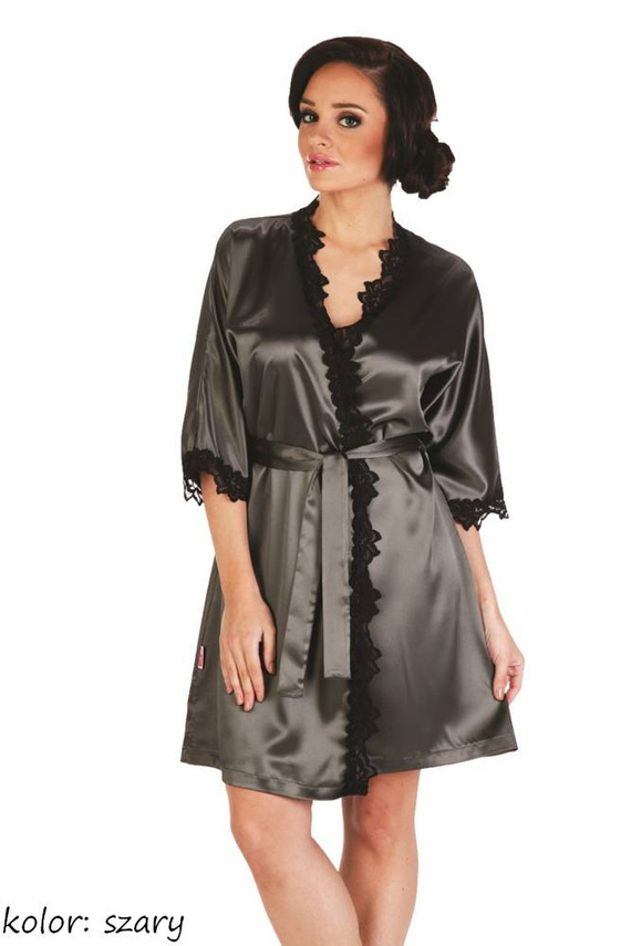 929 Kleoree Дамски халат De Lafense - сив