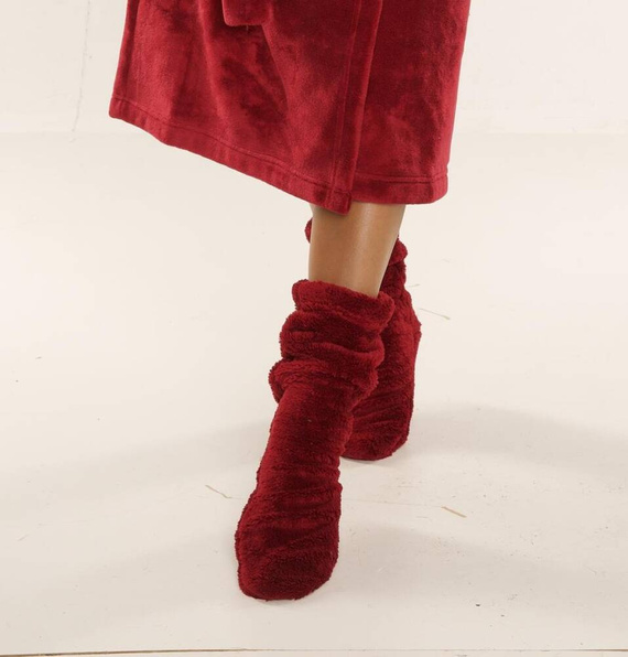 553/554 Wellsoft Гладки чорапи за сън De Lafense - бордо