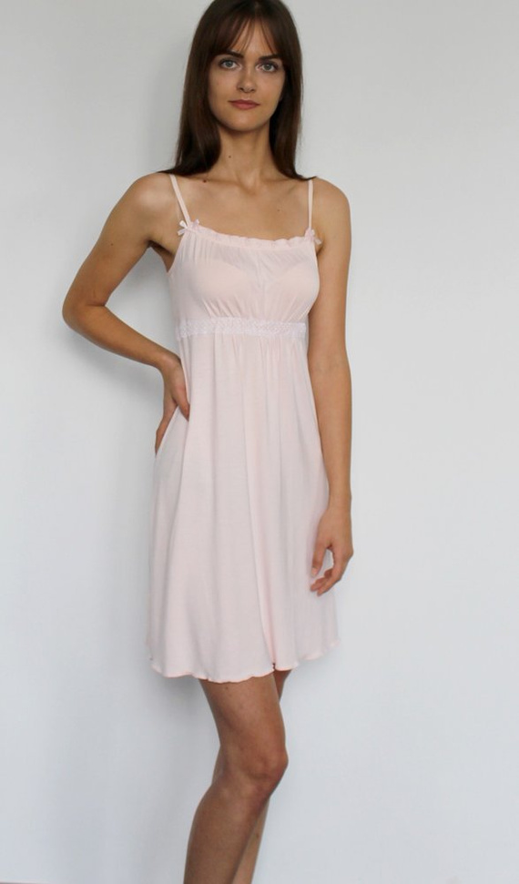 418 Julie Forex нощница без презрамки - розова