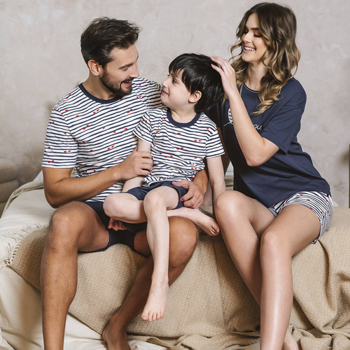 Korfu Пижама за момчета с къс ръкав и панталон Италианска мода - принт/зелено