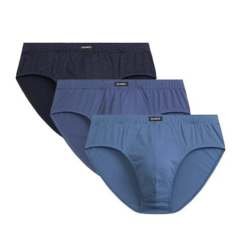 3MP-192 A'3 Slipy męskie Atlantic - granatowy-niebieski-denim