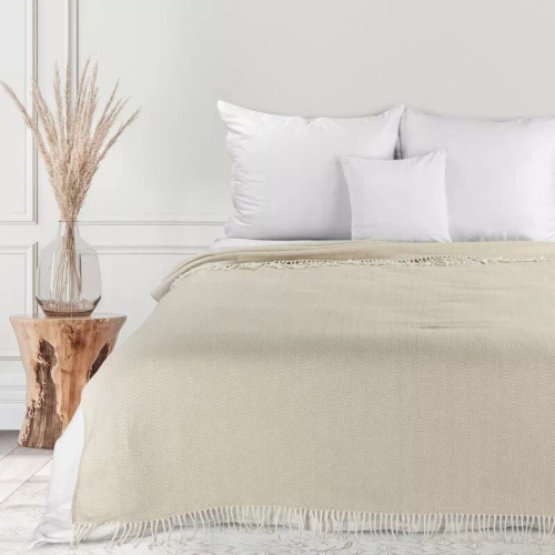 Каре 7 Кувертюра с ресни еврозавеси бежово