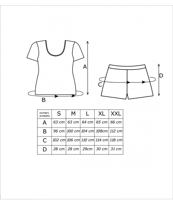 Дамска пижама Star Short Donna - синя, къси ръкави, шорти, 100% памук