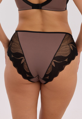 Дамски бикини midi Gaia Violeta GFP 1345 дантела микрофибър комфорт