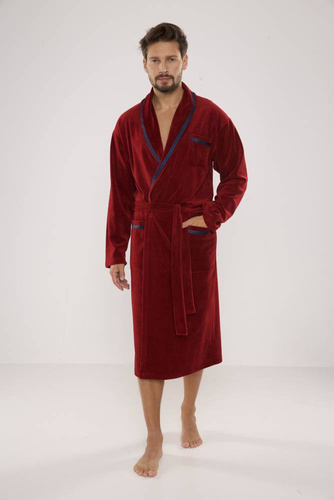 666 Роналдо мъжки халат De Lafense - бордо