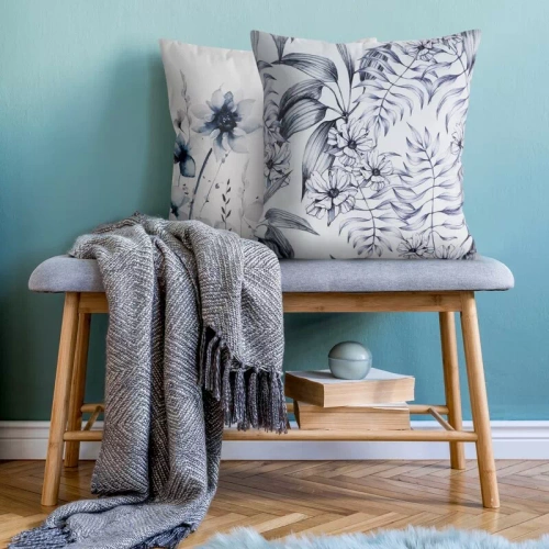 Декоративна калъфка 45x45 Mink 30 Eurofirany велур цветя