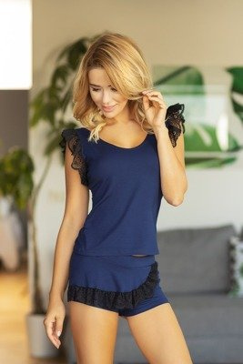 Tanis Дамски пижамен комплект Kalimo - тъмносин