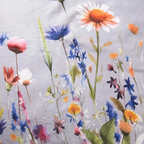 31512/2 Комплект спално бельо от фланел Flanellove Darymex сиви пъстри цветя - комплект, 100% памук, топъл и мек