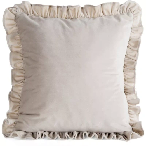 Калъфка Brenda 45x45 салвия кадифе Eurofirany с къдри beige