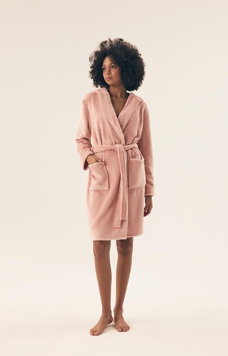42877 Дамски халат Brid Henderson - пастелно розово