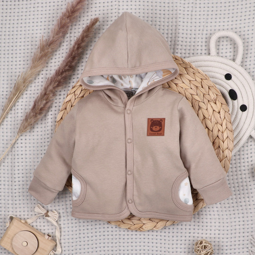 ABN-5517 Sky Journey Dwuwarstwowa bluza niemowlęca Nini – z bawełny organicznej, dla chłopca