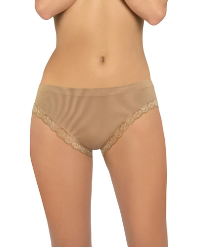 Дамски бикини Sesto Senso 6108 дантела безшевни еластични комфорт beige