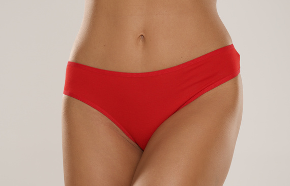 004 Limited Дамски бикини De Lafense - класически, с ниска височина, вискоза - червени