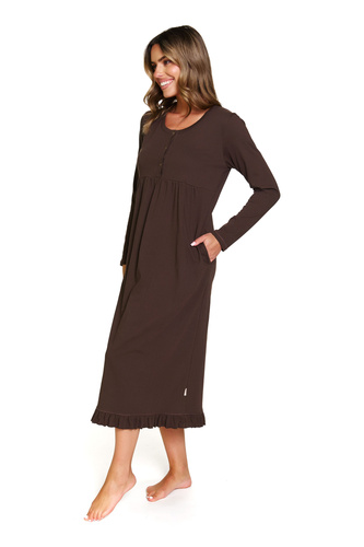 7318 Doctor Nap – Нощница за бременни и кърмачки от памук | Полско производство - брауни