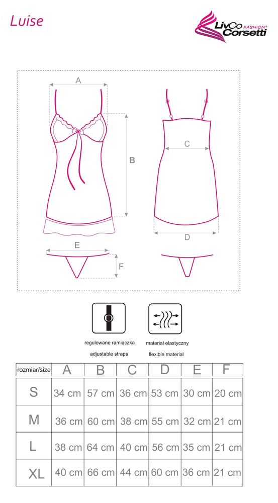 Черна дамска тениска Luise - чувствена, розова | LivCo Corsetti Fashion