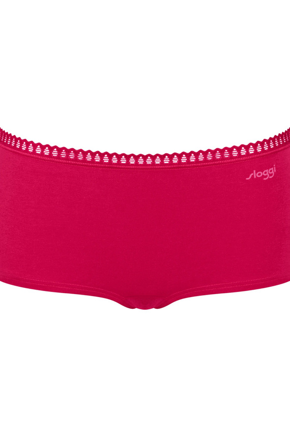 Дамски къси панталони GO Crush Short C3P 3 пакета Sloggi - червено розово