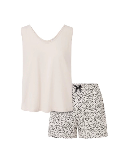 Make It Happen Дамска пижама Momenti Per Me бежова