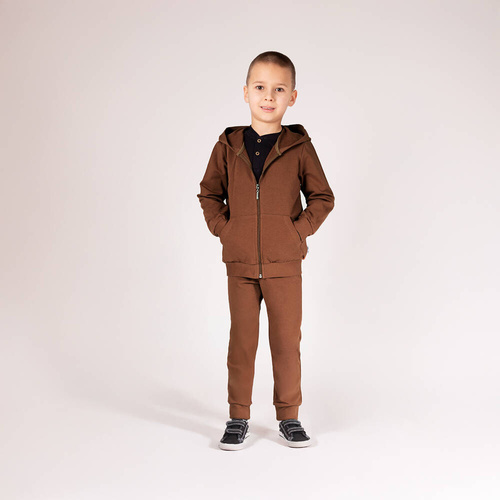 169546 Суичър с качулка Nicol - кафяв