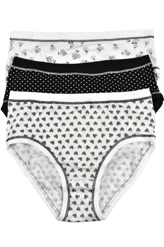 3363 MIDI-2H100 Cotonella MIDI бикини 3 бр – памучни, средна талия, удобни за ежедневието