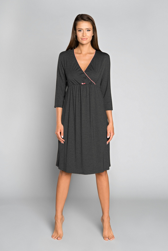 Italia Fashion майчинство и кърмене 3/4 ръкав sonata - тъмен меланж/коса 