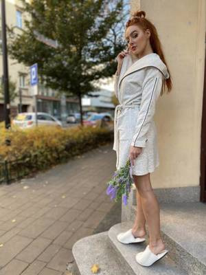 414 Дамски халат Gianna Forex - меланж