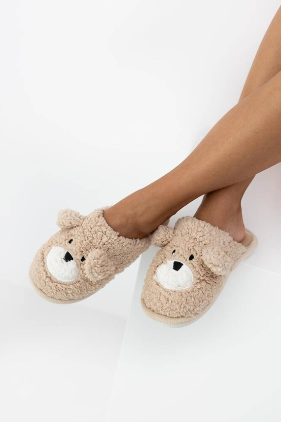 Дамски чехли Mary Sensis - Бежови