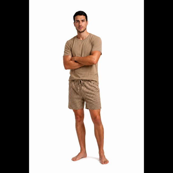 Sesto Senso 7268 Latte Мъжка къса пижама 100% памук Комфорт