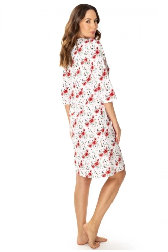 86677 Нощница Чайка Малина с щампа на цветя