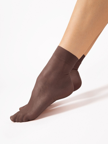 Дамски чорапи Fiore C 1100 Maja 15 den гладки lycra 2 чифта mocca