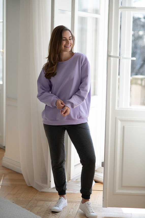 MilkItEasy! Суичър за кърмачки Milk&Love, люляк