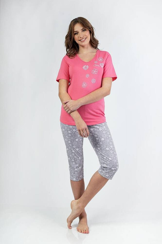 696 Дамска пижама Regina - розова