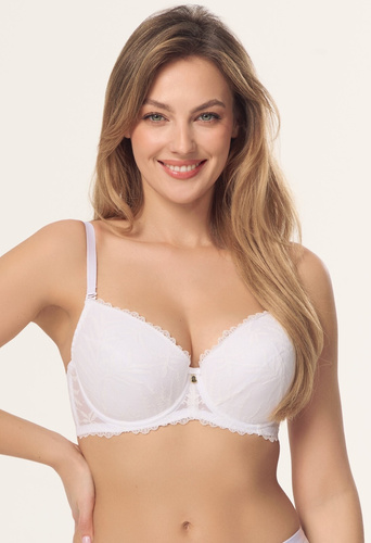 Сутиен Push-Up Petra BP16 Mefemi by Nipplex – бял, дантела, повдигане