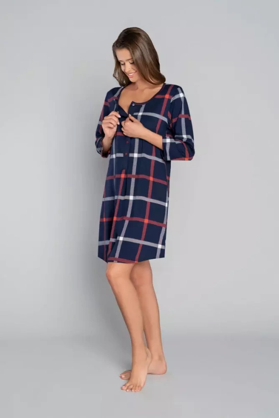 Izera дамска риза за кърмене и хранене с 3/4 ръкав Италианска мода - принт