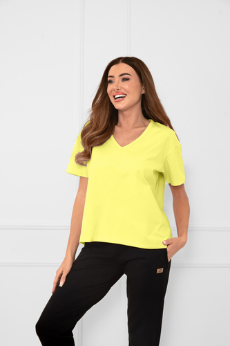 Klara - дамска блуза с къс ръкав | Italian Fashion yellow