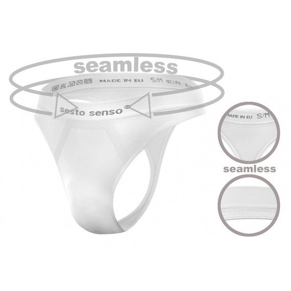 CL13 Мъжки безшевни прашки Sesto Senso бели