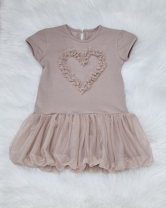 Рокля с къс ръкав Mia Bambarillo, бежово