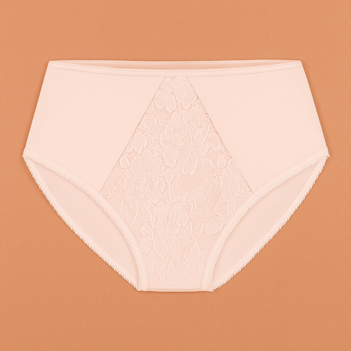 VF-435 – figi damskie z koronką i wysokim stanem Vena nude