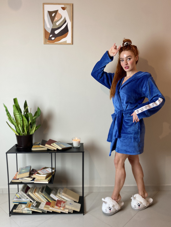 626 Abigail Дамски къс халат Forex - деним