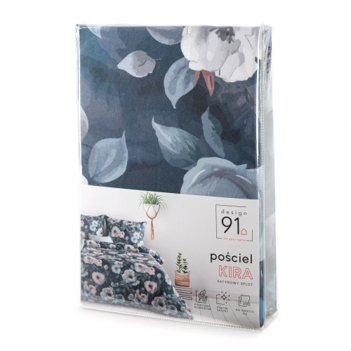 Спално бельо Kira Design 91 с цветя двулицево меко с цип