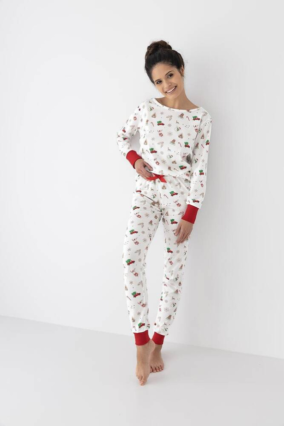 Дамска пижама Samantha Sensis -ecru