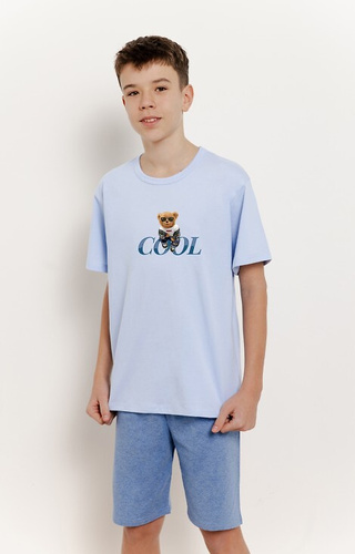 3405 Момчешка пижама Lucas Taro - синя