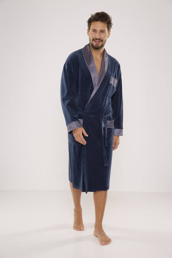 773 Мъжки форекс халат за баня Bonjour - деним