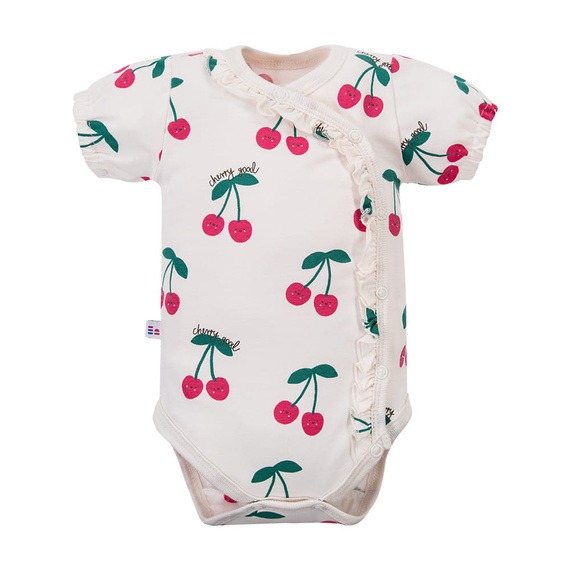 Боди за бебе Eevi Cherry  къс ръкав памук удобно