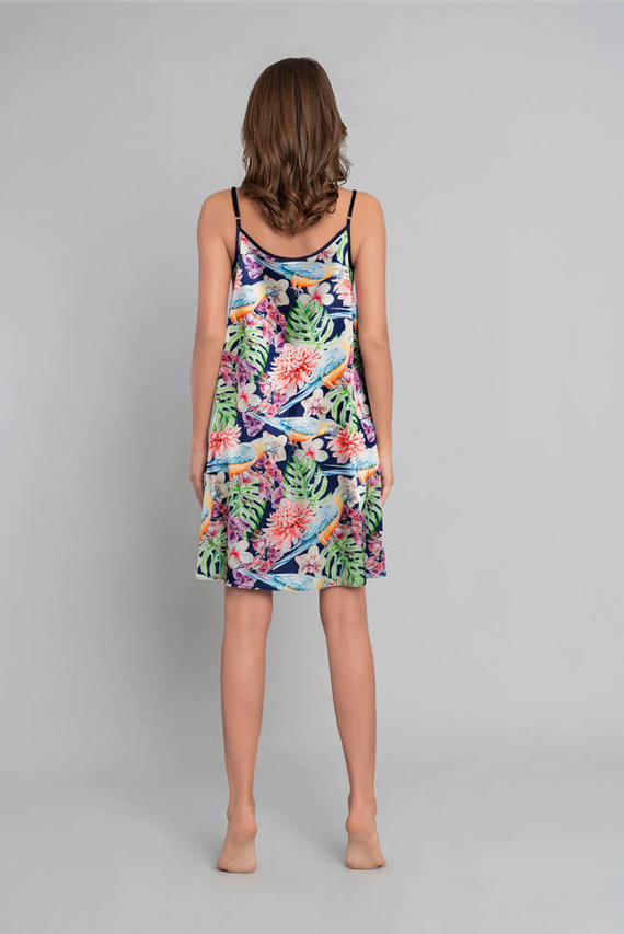 Polynesia Дамска нощница с тясна презрамка Италианска мода - флорален принт