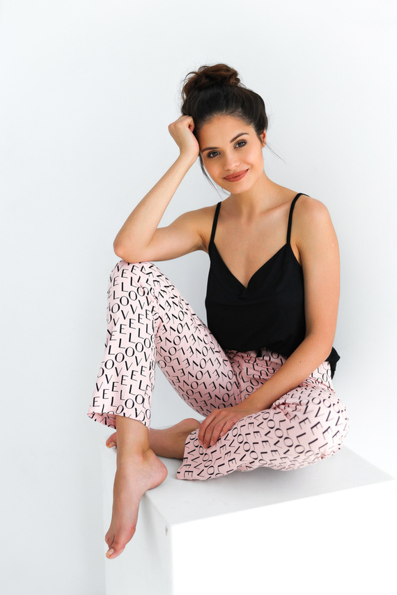 Дамска пижама Paula Sensis - черна