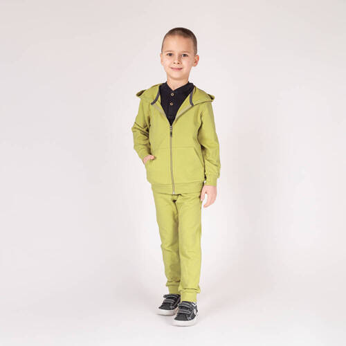 169542 Суичър с качулка Nicol - лайм