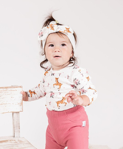 216095 Лала – Бебешко боди Nicol, памук, дълъг ръкав, светлобежов